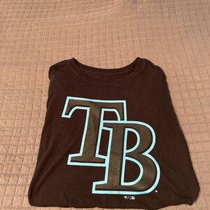 Tampa Bay Rays Black and Blue Short Sleeve Tee
